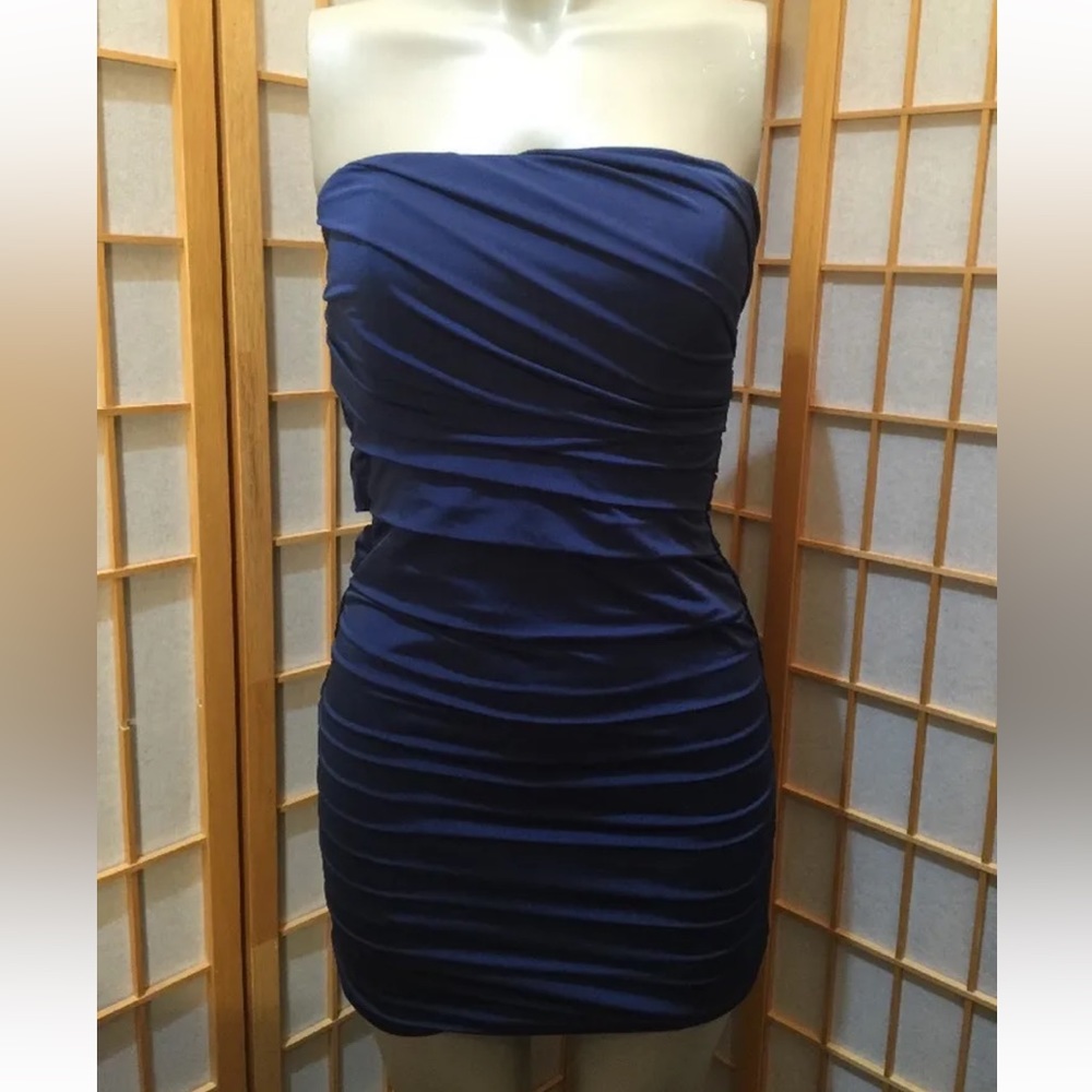 Speechless Strapless Cocktail Party Little Blue Dress Size M $70 Tag Price